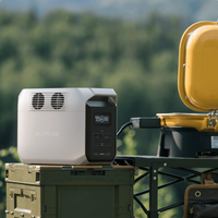 Ecoflow Delta 3 1500 1800W Onduleur Station d'Énergie Portable EF Ecoflow avec Générateur Solaire et Station de Charge