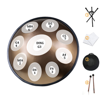 Factory Mini Handpan Drum 18 Inch G Key Percussion Instrument Hand Pan 18 in 9 Notes With Stand