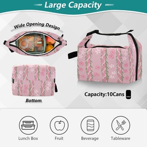 Hawaiian Paka Lei Lifestyle Custom Insulated <b>Lunch</b> Cooler Bags Lightweight Eco-Friendly Nylon Waterproof <b>Lunch</b> <b>Box</b> for <b>Work</b> - Product Image 5