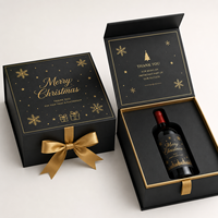 Boîte rigide magnétique pliable de luxe avec estampage à chaud doré, directement de l'usine, pour cadeaux d'entreprise et de fêtes