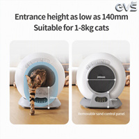 Litière pour chat intelligente OVS à nettoyage automatique, contrôle WiFi via application, capteur anti-pincement, grande capacité 65L, fonctionnement silencieux