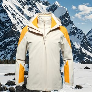 2025 veste d'hiver personnalisée pour hommes femmes 3-en-1 imperméable extérieur Softshell avec fermeture à glissière en polaire chaude conception Patchwork - Product Image 1
