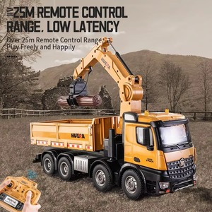 Camión de Ingeniería RC de Aleación 3 en 1 Huina 1538 1/<span class=keywords><strong>14</strong></span>, Camión Volquete con Brazo Giratorio de Grúa de 26 Canales, Camión con Garra <span class=keywords><strong>para</strong></span> Madera, Versión Mejorada 1575 - Product Image 5