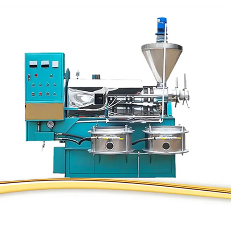 Mesin pembuat pemeras minyak Almond 220v otomatis mesin pres minyak biji kelapa tekan panas