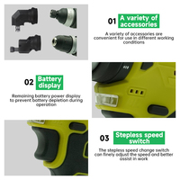 Perceuse-visseuse sans fil 16,8 V sans balais avec 4 accessoires interchangeables en option, protection multi-sécurité, support ODM OEM