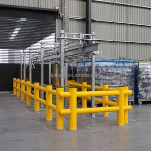 Protezione HSJ per pedoni e lavoratori strada terra di plastica poli barriere di traffico barriera flessibile Anti-collisione guardrail - Product Image 1