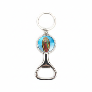 4.5\" GUADALUPE OPENER KEYCHAIN Fashionable 25DZ/CS Coin <b>Holder</b> Carabiner Metal Alloy Keychain for <b>Keys</b> - Product Image 2