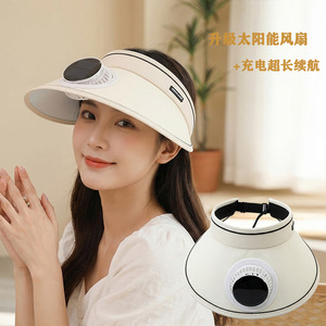 Chapeau Visière Solaire Xi Boyu avec Protection UV et Large Bord pour Femme – Idéal Été, Protection Solaire, Style Urbain - Product Image 5