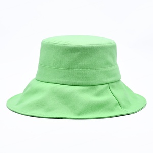 Oem Design Wide Brim Plain <b>Green</b> Bucket <b>Hat</b> Bulk Custom Personalized Bucket Cap Wholesale - Product Image 5