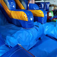 Toboggan aquatique gonflable en PVC commercial pour parcs d'aventure et écoles maternelles – Châteaux gonflables de haute qualité pour piscines extérieures