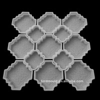 Moule à Pavé en Plastique pour Allée, Moule Interverrouillable en PVC pour Dalles en Béton