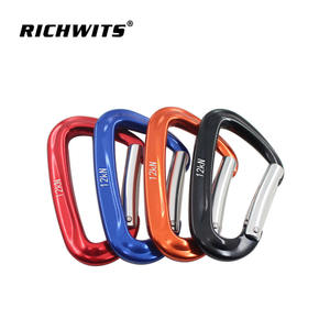 Mosquetón de Seguridad Tipo D de Aluminio Aeronáutico 7075, 12KN de Alta Capacidad de Carga con Bloqueo Automático - Product Image 4