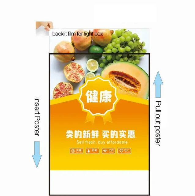 A5 Rechargeable Advertising Slim Led Light Boxes Menu Display Board Panel clear Acrylic Led Light Box for Bar Store Restaurants
