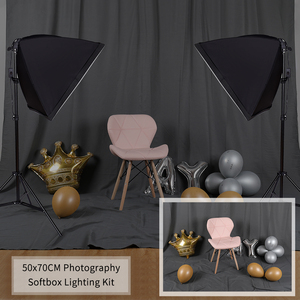 Ảnh chuyên nghiệp Studio E27 ổ cắm ánh sáng nhiếp ảnh Softbox chiếu sáng Kit - Product Image 6