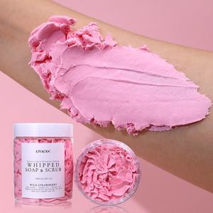 Exfoliante Corporal Natural de Fresa Batida 250ml con Manteca de Karité y Aceite de Coco, Etiqueta Privada, Cuidado de la Piel OEM - Product Image 6