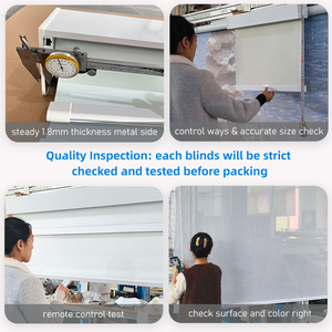 Persianas inteligentes Black Out motorizadas con persianas enrollables Wifi inteligentes a pilas para ventanas - Product Image 6