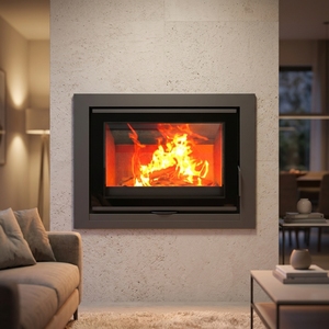 Estufa de <span class=keywords><strong>Leña</strong></span> de Alta Eficiencia Estilo Americano, Económica, de Pared, para Calefacción Interior - Product Image 4