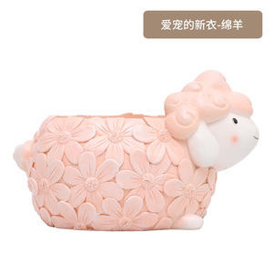 <span class=keywords><strong>Maceta</strong></span> de resina, artesanía de estilo japonés, Animal de dibujos animados, planta <span class=keywords><strong>en</strong></span> <span class=keywords><strong>maceta</strong></span> de escritorio, bonsái de jardín suculento <span class=keywords><strong>en</strong></span> el balcón - Product Image 6