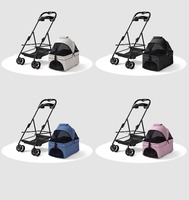2025 nouvelles poussettes multifonctions pour animaux de compagnie en gros Oxford Portable chat chien poussette panier pour animaux de compagnie pour poussette