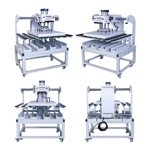 Machine de transfert thermique portable à double station à huit barres <span class=keywords><strong>pour</strong></span> la fusion des bords des sous-vêtements, des pantalons et des garnitures, <span class=keywords><strong>pour</strong></span> presse à plat pneumatique de vêtements - Product Image 2