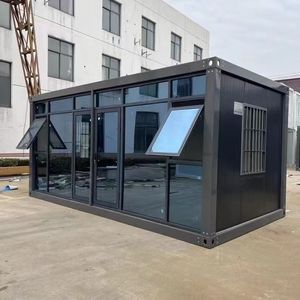 20ft vorgefertigtes Stahl container haus Flat Pack Tiny Home Trailer für Urban Office Living Hotel Kiosk Südost asiatisches Design