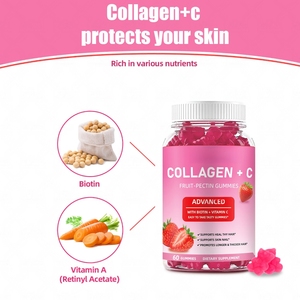 Gomitas de Colágeno Vegano OEM/ODM, Fórmula Avanzada con <span class=keywords><strong>Biotina</strong></span>, Vitamina C y Vitamina A para el Cabello, la Piel y las Uñas, Gomitas de Fresa - Product Image 4