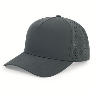 Wholesale <strong>Custom</strong> 5 Panel Cap Laser Perforated Hat High Profile Tee Holder Waterproof Baseball Cap Customize - Product Image 2