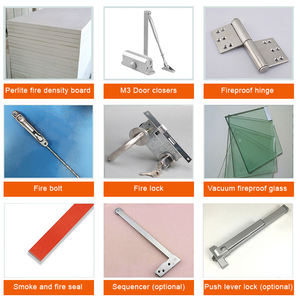 École commerciale salle de classe appartement hôpital hôtel chambre intérieure feu évalué Hpl portes en bois avec panneau de verre Vision - Product Image 5