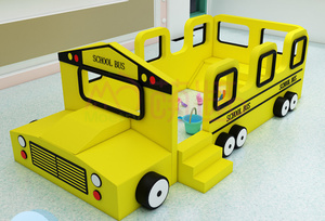 Moetry trong nhà xe buýt trường học sân chơi mềm với nhỏ trượt công viên giải trí <span class=keywords><strong>Rides</strong></span> cho trẻ em - Product Image 2