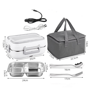 Tiffin Box Carrier Lunchbox Containers Autocalentamiento Kids Lunch Box Loncheras Bentobox Calentador de alimentos Calefacción eléctrica Kids Lunch Box - Product Image 2
