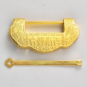 Cadenas rectangulaire en alliage d'acier imitation or Wenzhou Platinum Link, à levier unique, décoratif pour usage domestique - Product Image 4