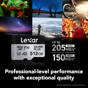 Tarjeta de Memoria <span class=keywords><strong>Micro</strong></span> SDXC <span class=keywords><strong>Lexar</strong></span> Professional Original de 64GB, 128GB, 256GB, 1066x, V30, A2, Clase 10, Velocidad Máxima de 160MB/s para Teléfono y Cámara - Product Image 4