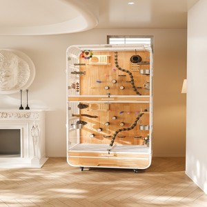 Birdcage Villa Large Parrot Special Extra Large Space Movable Panoramic <strong>Bird</strong> Villa - Product Image 2