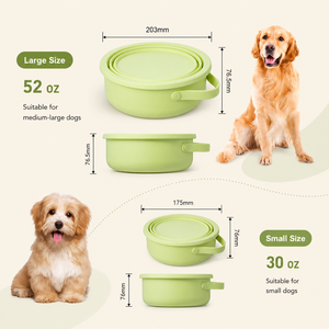 Comedero para Mascotas de 52 oz, Plegable para Viajes al Aire Libre, Tazón para Perro 2 en 1 de Acero Inoxidable para Border Collie y Pug - Product Image 5