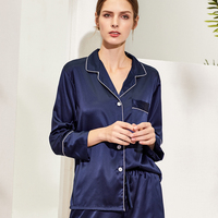 Ensemble de pyjamas en satin pour femmes Fung Item 6002, pyjamas soyeux, vêtements de nuit moins chers, pyjamas en satin pour femmes grandes tailles