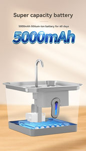 Distributeur d'eau intelligent pour animaux de compagnie en acier inoxydable 304 à double détection radar, capacité de 4 L, vente en gros, best-seller pour <span class=keywords><strong>chiens</strong></span> et chats - Product Image 6