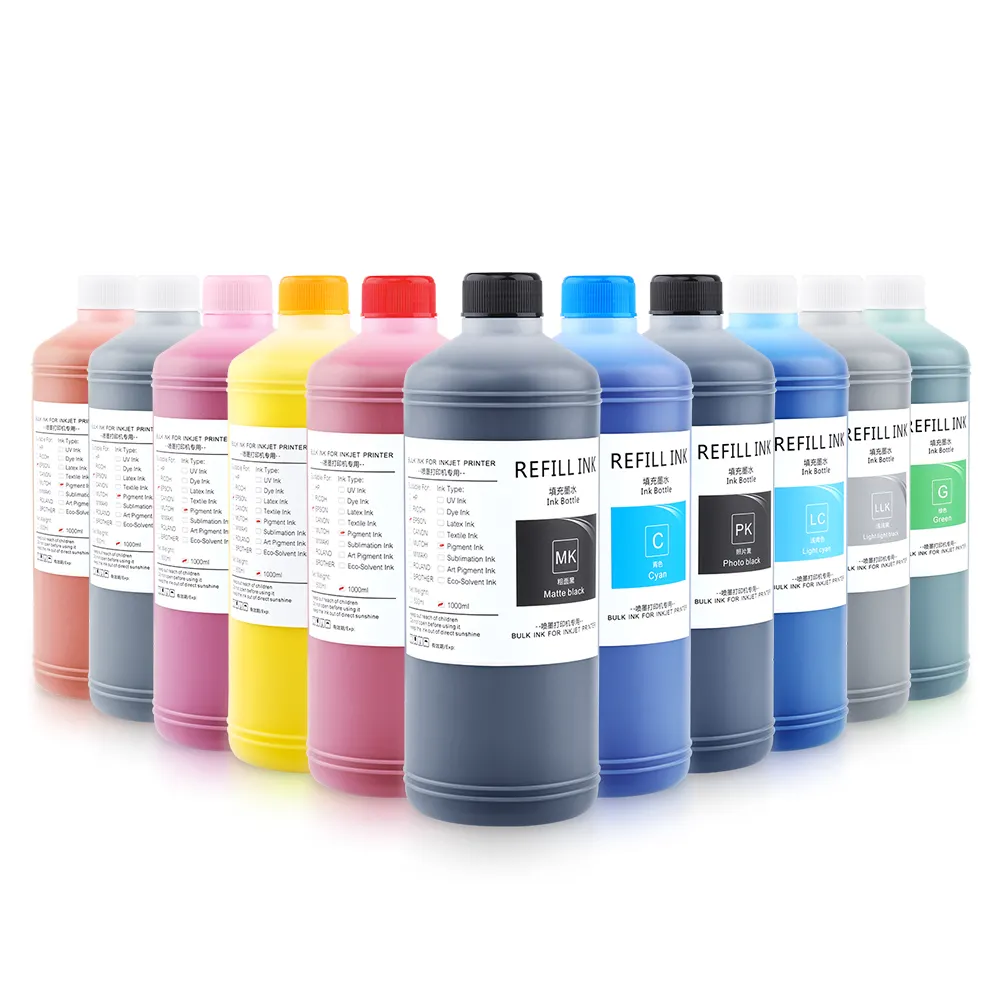 Ocbestjet-tinta de pigmento de papel de arte Universal, 1000ML, 11 colores C, para EPSON Stylus PRO 4900 4910 7900 9900 7910 9910