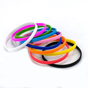 Bandas elásticas de silicona para el cabello de 5 mm de grosor, multicolor, para mujer, accesorio de joyería para uso casual. - Product Image 3