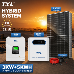 Système <span class=keywords><strong>Solaire</strong></span> <span class=keywords><strong>3KW</strong></span> 5KWH 8000 Cycles Monophasé pour Usines, Hôtels et Entreprises – Stock Disponible pour Acheteurs en Gros - Product Image 1