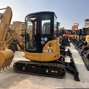 รถขุดตีนตะขาบมือสอง Caterpillar CAT 303.5E 303.5E2 CR ขนาด 3 ตัน สำหรับงานสวน พร้อมห้องโดยสาร - Product Image 6