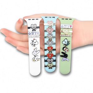 สายนาฬิกาข้อมือซิลิโคนแบบใหม่ สไตล์คริสต์มาส พร้อมจี้ตกแต่ง สำหรับนาฬิกา I <span class=keywords><strong>Watch</strong></span> - Product Image 2