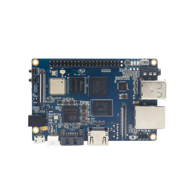 Banana Pi BPI-M3 Development Board Case Power Allwinner A83t Octa-Core Cortex-a7 2GB LPDDR3 8GB Emmc WiFi BT Support for Linux