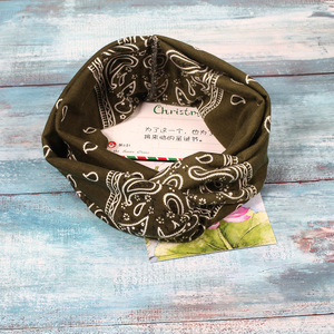 Boho Chic elastico <span class=keywords><strong>Bandana</strong></span> <span class=keywords><strong>fascia</strong></span> con stampa anacardi morbido croce Paisley accessori per <span class=keywords><strong>capelli</strong></span> da donna personalizzabili <span class=keywords><strong>Bandana</strong></span> Hairband - Product Image 3