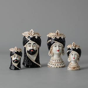 <span class=keywords><strong>Vaso</strong></span> in Ceramica a Testa di <span class=keywords><strong>Moro</strong></span> in Stile Europeo con Colori Cotti a Fuoco Vasi Nordici per Arredamento Casa - Product Image 6