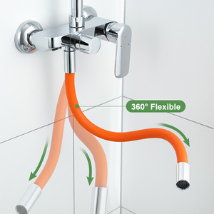 <span class=keywords><strong>Manguera</strong></span> de extensión de ducha de <span class=keywords><strong>grifo</strong></span> <span class=keywords><strong>con</strong></span> adaptador de conector <span class=keywords><strong>Grifo</strong></span> de fregadero de cocina Tubo alargado <span class=keywords><strong>Lavabo</strong></span> de silicona Accesorios de baño - Product Image 2