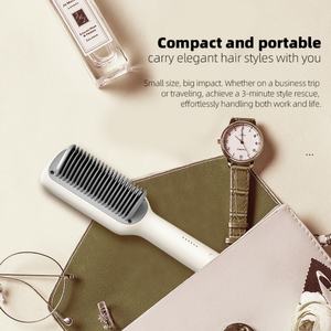 Lisseur de cheveux professionnel pour usage domestique, peigne lisseur en céramique PTC, chauffage rapide, fer à lisser électrique haute puissance, brosse lissante pour cheveux - Product Image 5