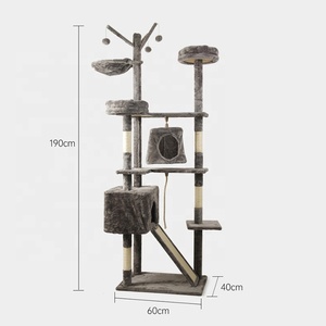 Arbre à chat de haute qualité à <span class=keywords><strong>4</strong></span> niveaux pour chats de grande taille et lourds, arbre à chat en bois avec plateforme de saut - Product Image 6