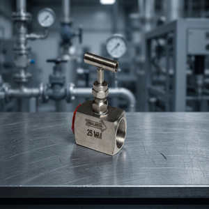 Stainless Steel <b>Needle</b> <b>Valve</b> Square Body Manual Control 2 Way Flow Regulation for Industrial Instrumentation OEM - Product Image 1