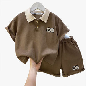 Conjunto de Polo para Niños, Nuevo Conjunto de Verano para Niños Pequeños y Medianos, Camiseta de Manga Corta y Pantalones Cortos, Ropa Deportiva Informal - Product Image 2