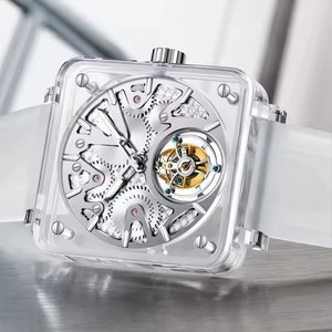 Drop Shipping AESOP Luxury Tourbillon <b>Mechanical</b> <b>Watch</b> For Men Sapphire Men <b>Watch</b> Luminous Waterproof Skeleton Fully Transparent - Product Image 3